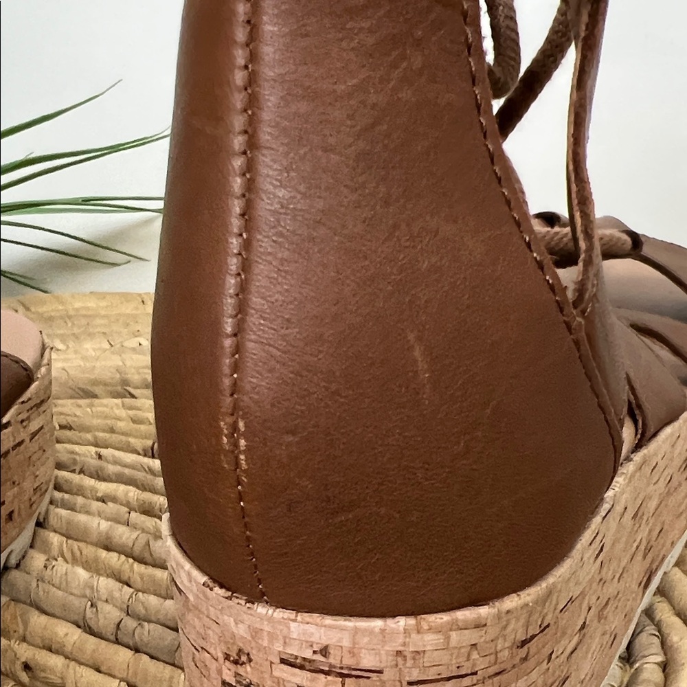 Sorel Tan Wedge Sandals - Picture 12 of 14